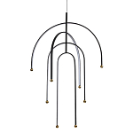 Люстра подвесная с дугообразными изогнутыми элементами Luke Lampco Tracer Lamp варинант исполнения - 1 | Loft Concept в Санкт-петербурге