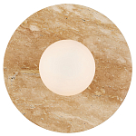 Бра в виде диска с плафоном из матового белого стекла Marble Glow варинант исполнения - 3 | Loft Concept в Санкт-петербурге