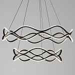 Люстра подвесная с волнообразным черным каркасом Black Tsunami варинант исполнения - 1 | Loft Concept в Санкт-петербурге