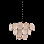 Люстра трехъярусная с подвесками из округлых элементов Cryptocrystalline Stone варинант исполнения - 2 | Loft Concept в Санкт-петербурге