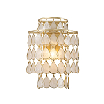 Бра с декором из натуральной морской ракушки Iridescent Light варинант исполнения - 1 | Loft Concept в Санкт-петербурге