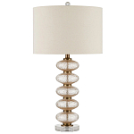 Настольная лампа с фактурным стеклянным корпусом Glamorous Pommel варинант исполнения - 3 | Loft Concept в Санкт-петербурге