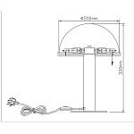 Настольная лампа c абажуром в форме купола из натурального камня  Heavenly Harmony варинант исполнения - 7 | Loft Concept в Санкт-петербурге