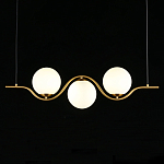 Люстра подвесная светодиодная Jagna 2 Gold and White варинант исполнения - 1 | Loft Concept в Санкт-петербурге