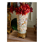 Ваза из фарфора на бронзовом основании Turquoise Blooming Garden варинант исполнения - 9 | Loft Concept в Санкт-петербурге