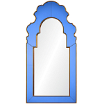 Настенное зеркало в синей зеркальной раме Filibert Mirror варинант исполнения - 1 | Loft Concept в Санкт-петербурге