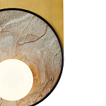 Бра с каменным диском в металлической раме Sandstone Painting варинант исполнения - 3 | Loft Concept в Санкт-петербурге