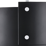 Потолочный светильник круглый светодиодный Semicircular White Panels чёрный варинант исполнения - 1 | Loft Concept в Санкт-петербурге