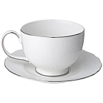 Чайный набор белый из фарфора на 6 персон 12 предметов 280 мл Garden Whisper Porcelain Set  варинант исполнения - 2 | Loft Concept в Санкт-петербурге