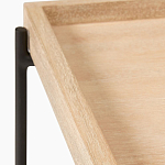 Консоль деревянной столешницей и полкой Wooden Table Top and Shelf варинант исполнения - 2 | Loft Concept в Санкт-петербурге