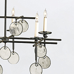 Люстра подвесная с 8-ю лампами и стеклянными круглыми подвесками Currey & Company варинант исполнения - 5 | Loft Concept в Санкт-петербурге