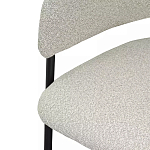 Стул мягкий с подлокотниками Chair Gray Upholstery Boucle варинант исполнения - 6 | Loft Concept в Санкт-петербурге