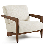 Кресло Avalon White Boucle из массива ореха варинант исполнения - 1 | Loft Concept в Санкт-петербурге