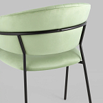 Стул в велюре фисташкового цвета Horizon варинант исполнения - 7 | Loft Concept в Санкт-петербурге