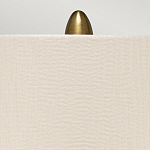 Настольная лампа с рифленым керамическим основанием в бронзовом цвете и жемчужным шёлковым абажуром Elstead Lighting варинант исполнения - 4 | Loft Concept в Санкт-петербурге