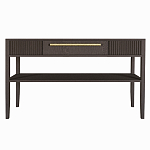 Дизайнерская Консоль с полкой и ящиком Primo Темный орех варинант исполнения - 8 | Loft Concept в Санкт-петербурге