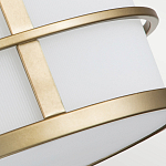 Потолочный светильник с белым матовым абажуром в металлическом каркасе Feiss варинант исполнения - 5 | Loft Concept в Санкт-петербурге