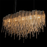 Люстра подвесная с металлическими цепочками и изогнутыми металлическими дугами 72 см Atlantis Chain варинант исполнения - 8 | Loft Concept в Санкт-петербурге