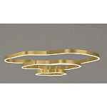 Люстра подвесная с 3-мя ассиметричными светодиодными лампами Golden Current варинант исполнения - 1 | Loft Concept в Санкт-петербурге