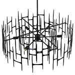 Люстра черная остроконечной формы Black Satin варинант исполнения - 3 | Loft Concept в Санкт-петербурге