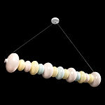 Подвесной светильник светодиодный горизонтальный в виде ожерелья из пастельных сфер Pastel Lunaria Horizon  варинант исполнения - 3 | Loft Concept в Санкт-петербурге