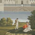 Обои ручная роспись Monuments of Paris Roberts on scenic paper варинант исполнения - 2 | Loft Concept в Санкт-петербурге