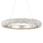 Люстра светодиодная фактурная в форме кольца Amber Crystal варинант исполнения - 3 | Loft Concept в Санкт-петербурге