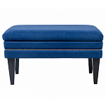 Мягкая банкетка на черных ножках с зоной для хранения Casket Blue варинант исполнения - 1 | Loft Concept в Санкт-петербурге