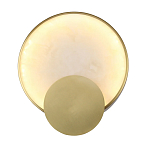 Бра в форме диска из бежевого алебастра Cryptocrystalline Stone варинант исполнения - 1 | Loft Concept в Санкт-петербурге