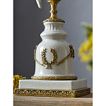 Подсвечник белый Попугай из фарфора с бронзовыми элементами Eden Garden варинант исполнения - 5 | Loft Concept в Санкт-петербурге