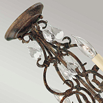 Люстра бронзового цвета с 4-мя лампами и подвесками из оптического стекла в классическом стиле Feiss варинант исполнения - 8 | Loft Concept в Санкт-петербурге