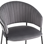 Стул в велюре серого цвета Horizon варинант исполнения - 6 | Loft Concept в Санкт-петербурге