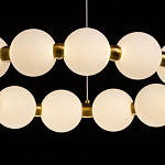 Люстра круглая с матовыми белыми шарами PEARLS Suspension варинант исполнения - 5 | Loft Concept в Санкт-петербурге