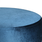 Пуф синий велюр на золотом металлическом основании Golden Belt варинант исполнения - 2 | Loft Concept в Санкт-петербурге