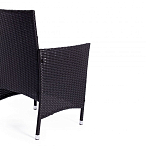 Обеденный комплект из искуственного ротанга Vintara черный варинант исполнения - 2 | Loft Concept в Санкт-петербурге