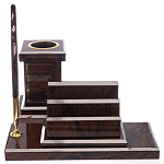 Настольный письменный набор из природного камня обсидиана с декором в виде орла Golden Eagle варинант исполнения - 5 | Loft Concept в Санкт-петербурге