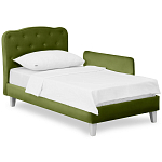 Кровать с мягким изголовьем Luna Palmer Bed варинант исполнения - 3 | Loft Concept в Санкт-петербурге