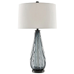 Настольная лампа с фактурным стеклянным основанием Glass Vertical варинант исполнения - 2 | Loft Concept в Санкт-петербурге