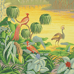 Обои ручная роспись Le Brésil Special Colourway варинант исполнения - 1 | Loft Concept в Санкт-петербурге