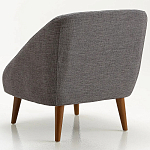 Кресло серое Pauley Grey Armchair варинант исполнения - 2 | Loft Concept в Санкт-петербурге