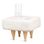 Керамический столик на деревянных ножках «Квадро» варинант исполнения - 2 | Loft Concept в Санкт-петербурге