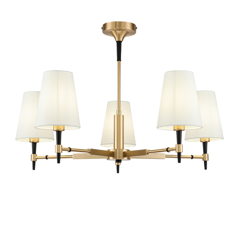 Потолочный светильник Zaragoza Е14 Латунь Белый Черный в Санкт-петербурге | Loft Concept 