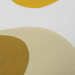 Подушка декоративная хлопковая горчичного цвета с абстрактным принтом Elysian Flow Sunset варинант исполнения - 3 | Loft Concept в Санкт-петербурге