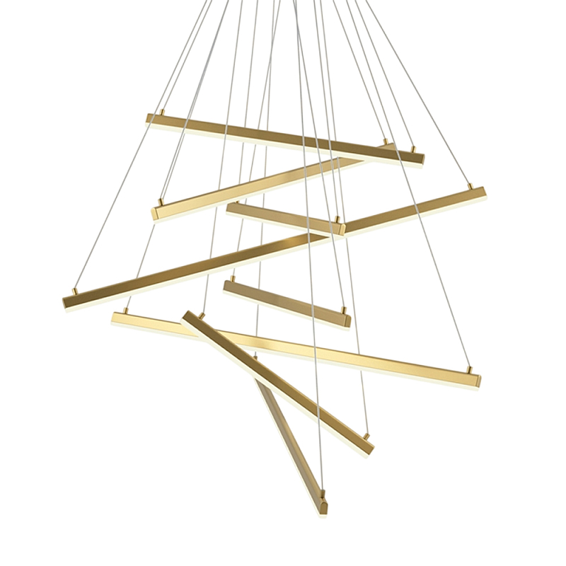 Люстра подвесная Line 2600-3500К 90Вт Золотой в Санкт-петербурге | Loft Concept 