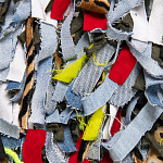 Ковер прямоугольный разноцветный из джинсовой одежды Zero Waste варинант исполнения - 3 | Loft Concept в Санкт-петербурге