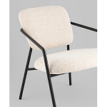 Кресло лаунж Rooney букле белый варинант исполнения - 4 | Loft Concept в Санкт-петербурге