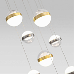 Люстра каскадная с 9-ю подвесами бронза и никель Peggy Futura lamp варинант исполнения - 3 | Loft Concept в Санкт-петербурге