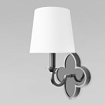 Бра с белым текстильным абажуром и фигурным основанием с зеркальной вставкой Vitorino варинант исполнения - 8 | Loft Concept в Санкт-петербурге