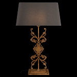 Настольная лампа на ажурном чугунном основании с серым абажуром Openwork Lamp варинант исполнения - 2 | Loft Concept в Санкт-петербурге