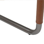 Стул мягкий с обивкой из рогожки и экокожи Contrasting Performance варинант исполнения - 4 | Loft Concept в Санкт-петербурге